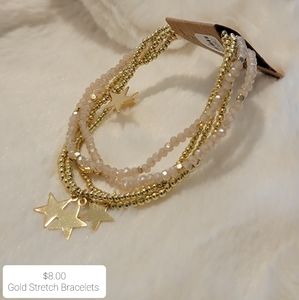 Gold Stretch Bracelet